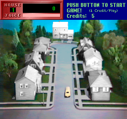 Exterminator (Arcade) screenshot: The street.