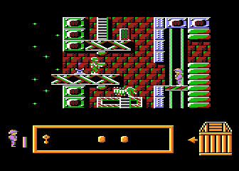 Adax (Atari 8-bit) screenshot: End of trip