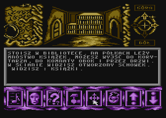 Barahir (Atari 8-bit) screenshot: Library