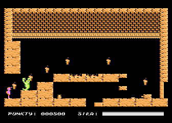 Crypts of Egypt (Atari 8-bit) screenshot: Closed doors