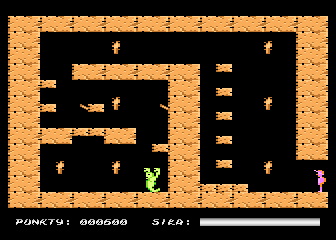 Crypts of Egypt (Atari 8-bit) screenshot: First lever looks suspicious