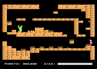Crypts of Egypt (Atari 8-bit) screenshot: Spiked