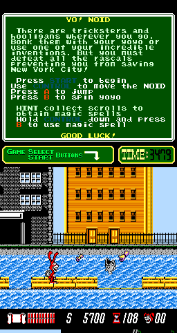 Yo! Noid (Arcade) screenshot: Water is rising.