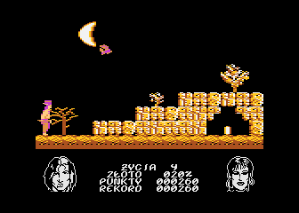 Janosik (Atari 8-bit) screenshot: Hidden coin