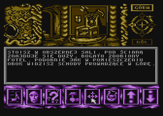 Barahir (Atari 8-bit) screenshot: Throne room