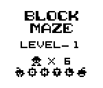Block Maze (Epoch Game Pocket Computer) screenshot: Title screen