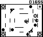 Block Maze (Epoch Game Pocket Computer) screenshot: This level is quite easy since it has only one letter