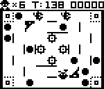 Block Maze (Epoch Game Pocket Computer) screenshot: You are the little two-legged thing in the bottom