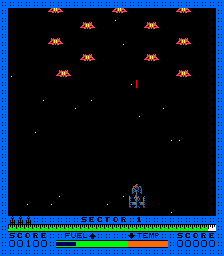 Astro Blaster (Arcade) screenshot: 1st Wave.