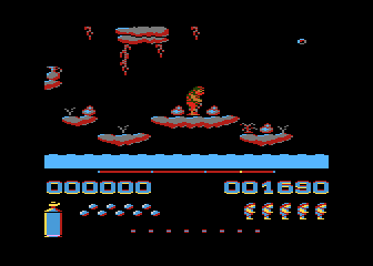 Fred (Atari 8-bit) screenshot: Level 9