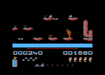 Fred (Atari 8-bit) screenshot: No passage here