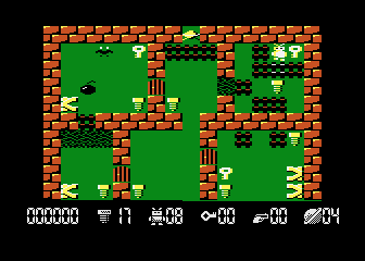 Robbo Forever (Atari 8-bit) screenshot: Level 4