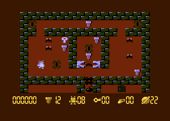 Robbo Forever (Atari 8-bit) screenshot: Level 22