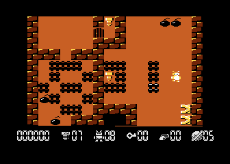 Robbo Forever (Atari 8-bit) screenshot: Level 5