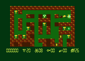 Robbo Forever (Atari 8-bit) screenshot: Level 26