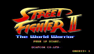 Street Fighter II (Arcade) screenshot: Title screen