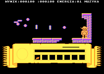 Miecze Valdgira (Atari 8-bit) screenshot: Heading to the top