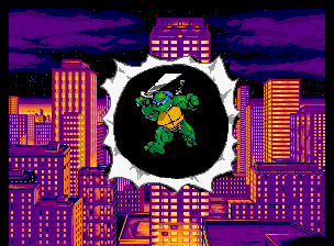 Teenage Mutant Ninja Turtles: Turtles in Time (Arcade) screenshot: Intro sequence