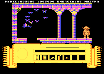 Miecze Valdgira (Atari 8-bit) screenshot: Bats