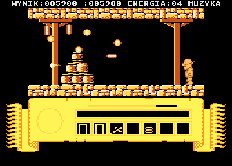 Miecze Valdgira (Atari 8-bit) screenshot: Flying dots