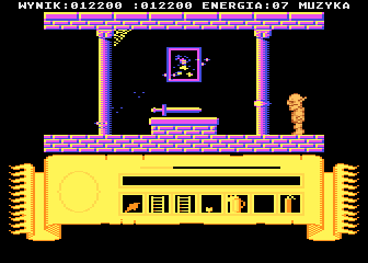 Miecze Valdgira (Atari 8-bit) screenshot: First sword