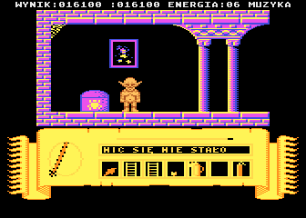 Miecze Valdgira (Atari 8-bit) screenshot: Treasure chest