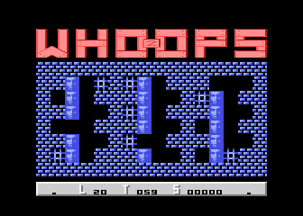 Whoops! 2 (Atari 8-bit) screenshot: Level 20