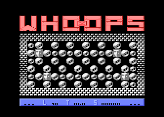 Whoops! 2 (Atari 8-bit) screenshot: Level 10
