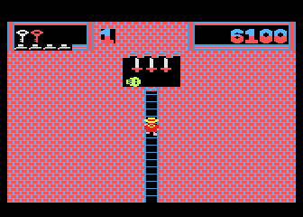 Montezuma's Revenge (Atari 8-bit) screenshot: 3 swords