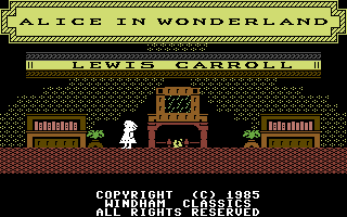 Alice in Wonderland (Commodore 64) screenshot: Alice In Wonderland Title Screen