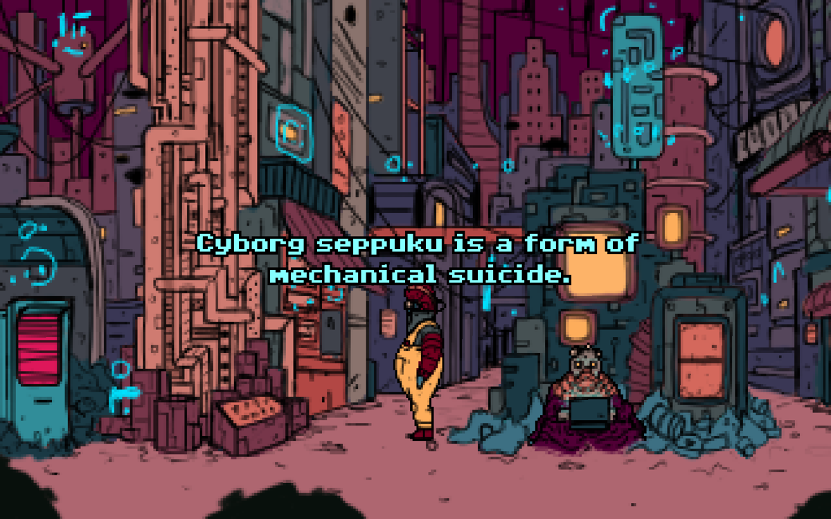 Screenshot Of Tales From The Outer Zone: Cyborg Seppuku (windows, 2018 