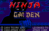 Ninja Gaiden (Lynx) screenshot: Title screen