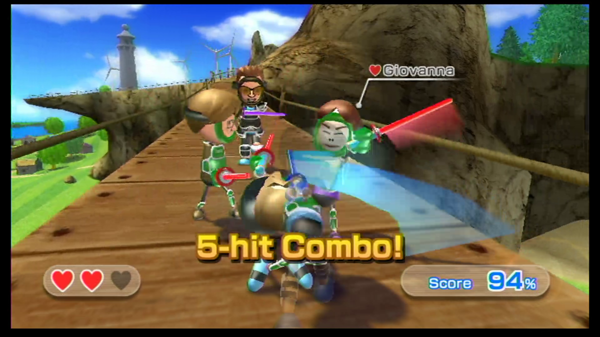 Wii Sports Resort (Wii) screenshot: Sword fight (Wii U version)