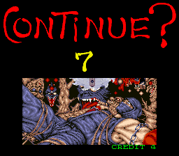 Ninja Gaiden (Arcade) screenshot: Continue?