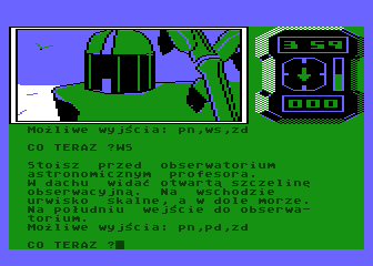 Mózg Procesor (Atari 8-bit) screenshot: Astronomical observatory