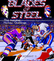 Blades of Steel (Arcade) screenshot: Title Screen.