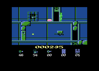 Hans Kloss (Atari 8-bit) screenshot: Coffee break
