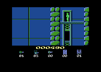 Hans Kloss (Atari 8-bit) screenshot: Dead end