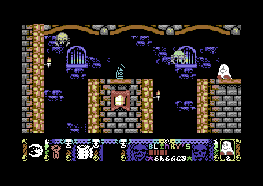 Blinkys Scary School (Commodore 64) screenshot: Lemon drink