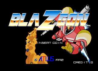 BlaZeon (Arcade) screenshot: Title Screen.