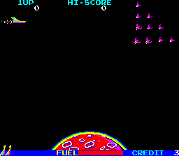 Battle Cross (Arcade) screenshot: 1s wave.
