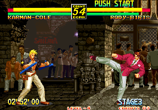 Art of Fighting 3: The Path of The Warrior (Arcade) screenshot: Showing off.