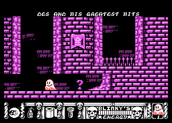 Blinkys Scary School (Atari 8-bit) screenshot: Cassette player