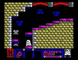 Blinkys Scary School (ZX Spectrum) screenshot: Top level
