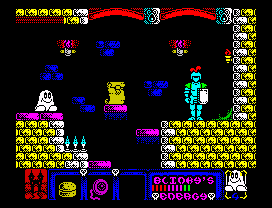Blinkys Scary School (ZX Spectrum) screenshot: Scroll recipe