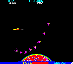 Battle Cross (Arcade) screenshot: nothr wave.
