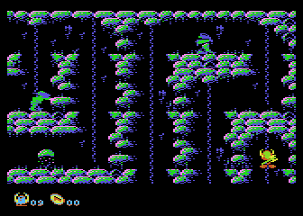 Vicky (Atari 8-bit) screenshot: Dead end