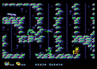 Vicky (Atari 8-bit) screenshot: Map scroll