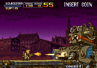 Metal Slug X (Arcade) screenshot: Next boss