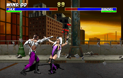 Mortal Kombat 3 (Arcade) screenshot: Punch in face